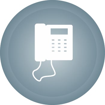 Telephone Set Vector Icon