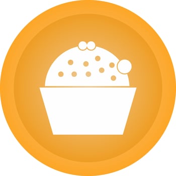 Cup Cake Vector Icon