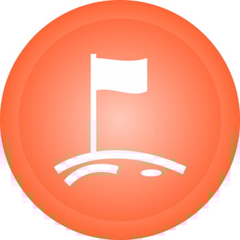Flag on Moon Vector Icon