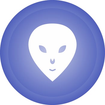 Alien Face Vector Icon