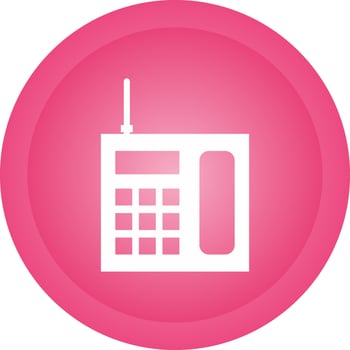 Wireless Landline Phone Vector Icon