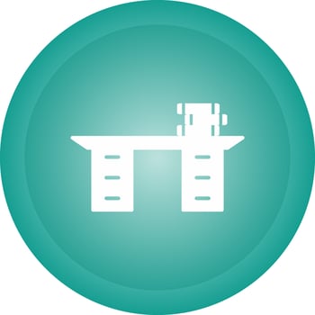 Studying Desk Vector Icon