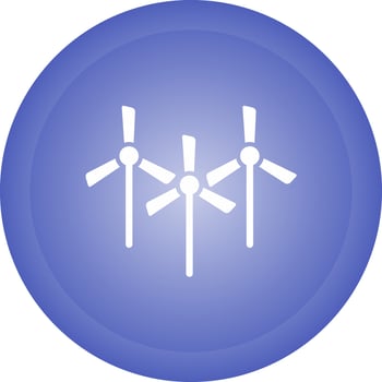 Multiple Windmills Vector Icon