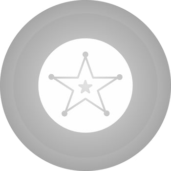 Sheriff Badge Vector Icon