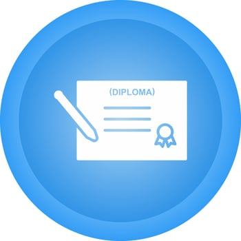 Diploma Vector Icon