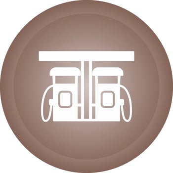 Petrol Station Vector Icon