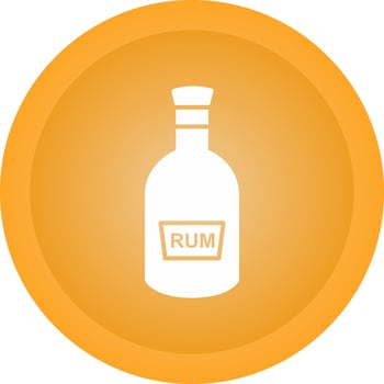 Bottle of Rum Vector Icon