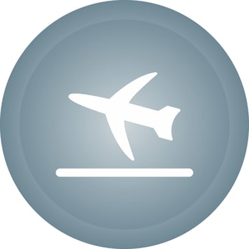 Flight Takeoff Vector Icon