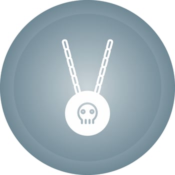 Pirate Necklace Vector Icon
