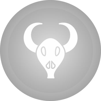 Bull Horns Vector Icon