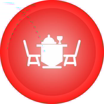 Dinner Table Vector Icon
