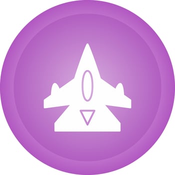 Fighter Jet Vector Icon