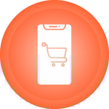 Mobile Shopping Vector Icon