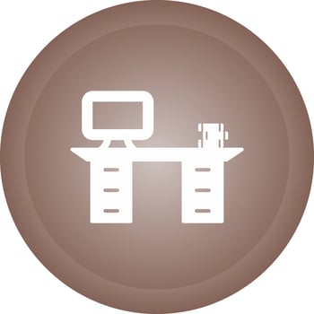 Working Desk Vector Icon