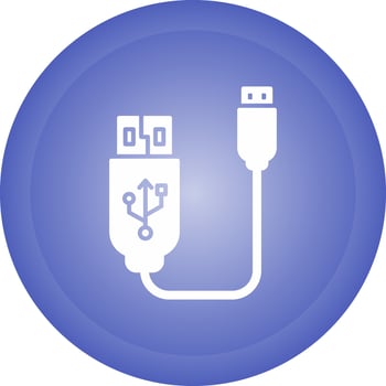Usb Cable Vector Icon