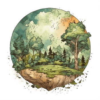watercolor painting about Earth Day png