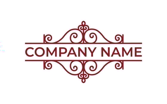 Vintage typographic decorative ornament design template vector
