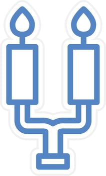 Candlestick Vector Icon Style