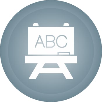 Chalk Board Vector Icon
