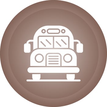 School Bus Vector Icon