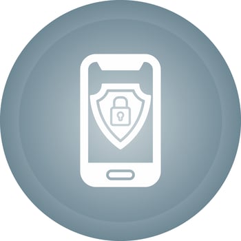 Mobile Security Vector Icon