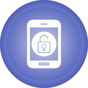 Unlock Mobile Vector Icon