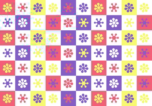set of colorful free form object and symbol seamless pattern background vector