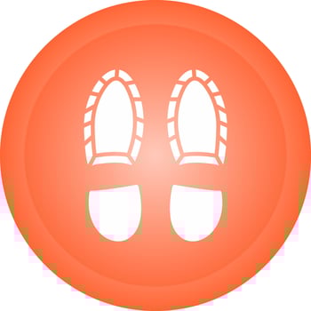 Footprint Vector Icon