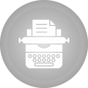 Typewriter Vector Icon