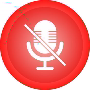Microphone Mute Vector Icon