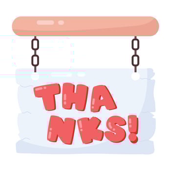 Trendy Hanging Board vector