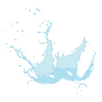 large splash of water or oil vector