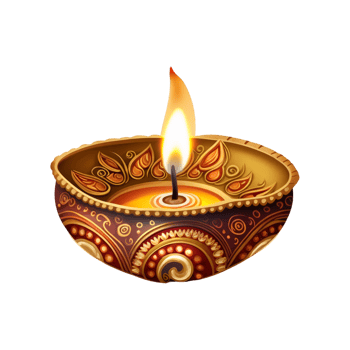 Diwali Diya Festivals In India Gold Deepavali Lamp png