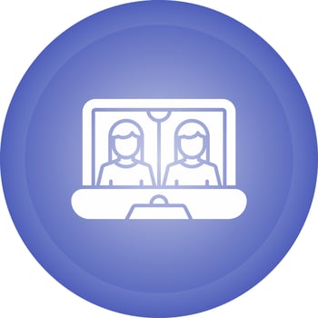 Online Meeting Vector Icon