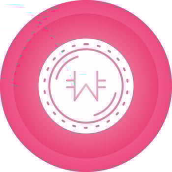 Won Currency Vector Icon