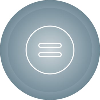 Equal to Symbol Vector Icon