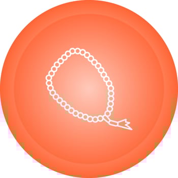 Prayer Beads Vector Icon