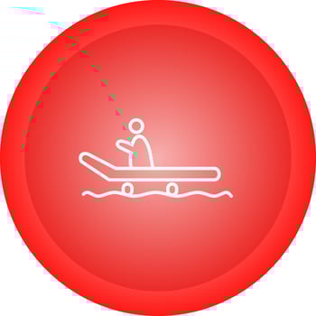 Riding Sled Vector Icon