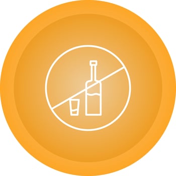 No Drinks Vector Icon