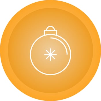 Christmas Ball Vector Icon