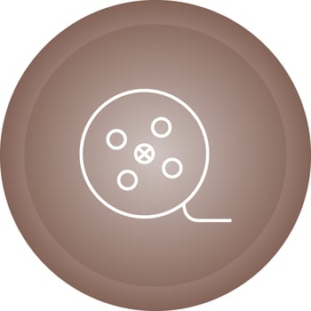 Film Reel Vector Icon