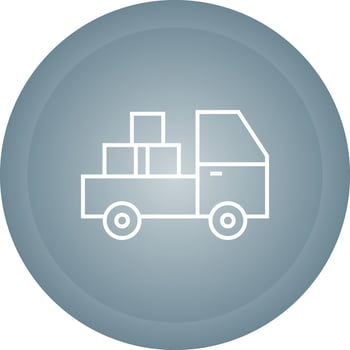 Pickup Truck Vector Icon