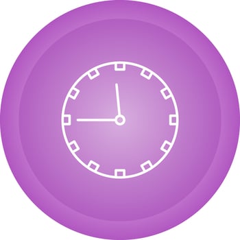 Wall Clock Vector Icon