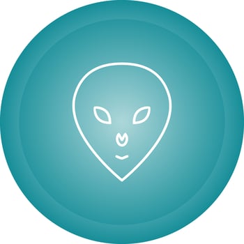 Alien Face Vector Icon