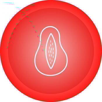 Papaya Vector Icon