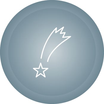 Star Falling Vector Icon
