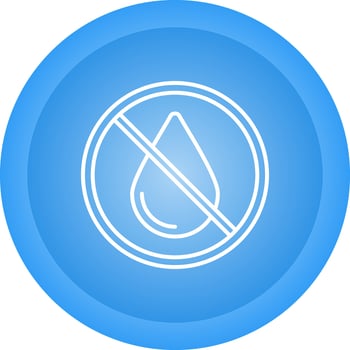 No Water Vector Icon