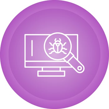 Search Virus Vector Icon