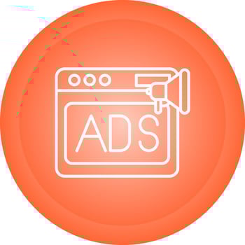 Native Advertising Vector Icon