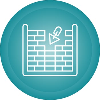 Masonry Vector Icon